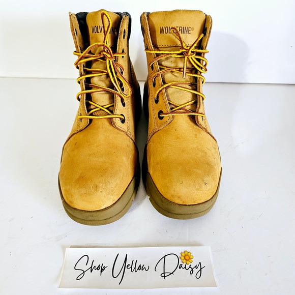 Wolverine Mens Steel Toe Work Boots Leather Waterproof Sz 8.5 - Bo406.3 - Picture 2 of 10